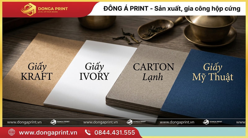 Chất Liệu Giấy Nào Tốt Nhất Để In Hộp Trà? (So Sánh Chi Phí)
