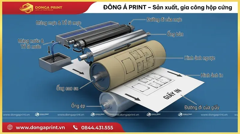 Công nghệ in offset là gì? Khái niệm và nguyên lý hoạt động