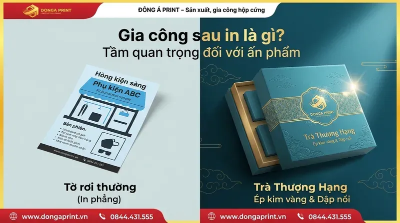 Gia công sau in là gì? Tầm quan trọng đối với ấn phẩm
