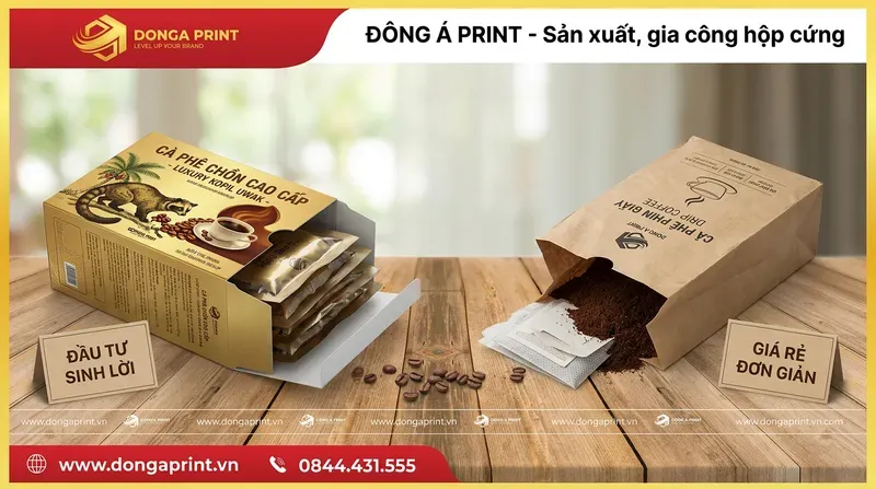 Tại sao in hộp giấy đựng cà phê là khoản đầu tư sinh lời?