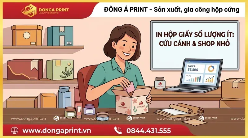 Tại sao in hộp giấy số lượng ít là "cứu cánh" cho Startup và Shop nhỏ?
