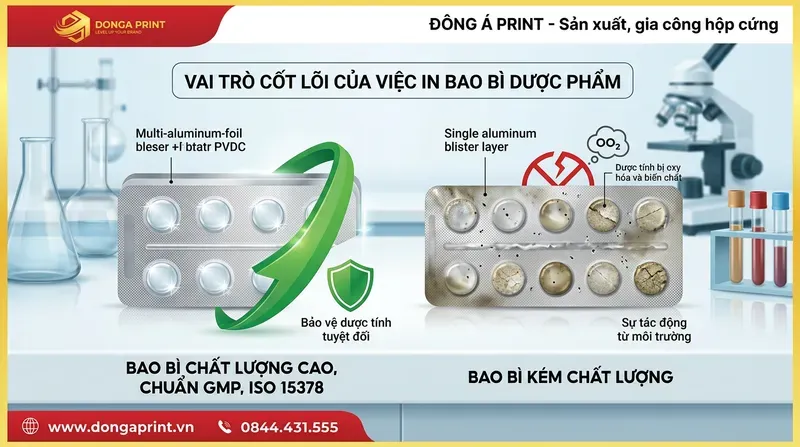 Vai Trò Cốt Lõi Của Việc In Bao Bì Dược Phẩm Trong Y Tế