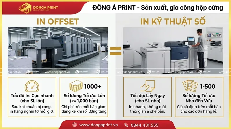 So sánh công nghệ in tờ rơi: In Offset và In Kỹ thuật số