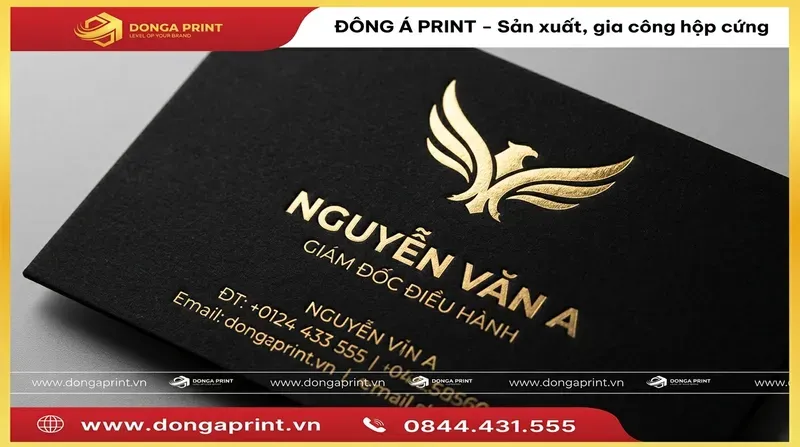 Nâng tầm thương hiệu với các kỹ thuật gia công in name card cao cấp