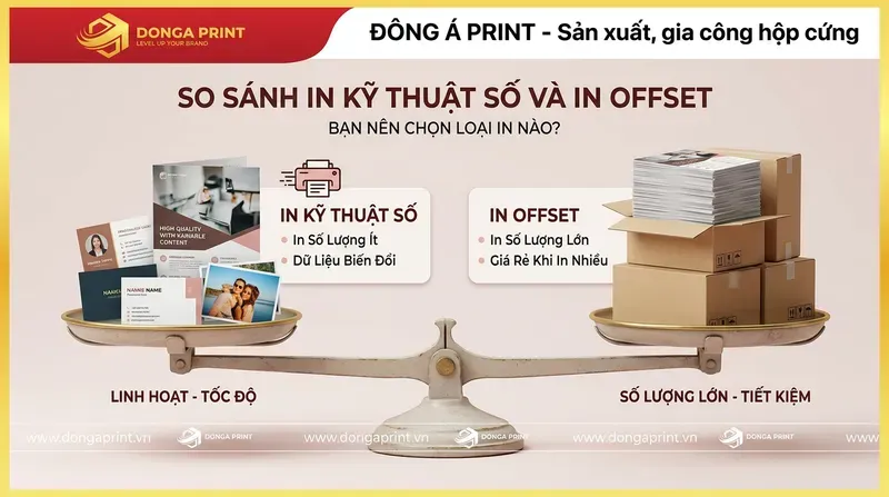 So sánh in offset và in kỹ thuật số: Nên chọn in offset hay in số?