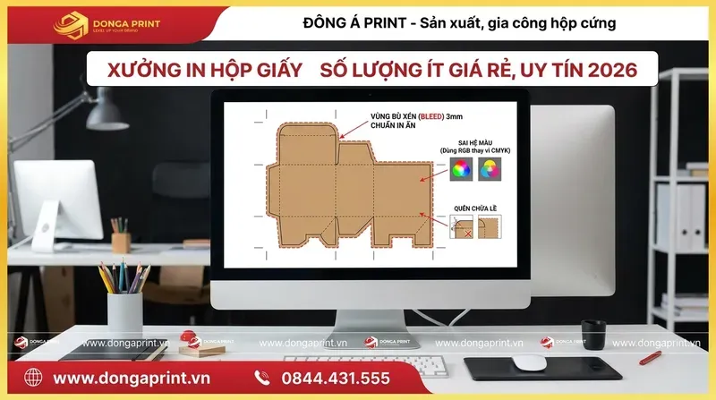 4 Sai lầm "đốt tiền" & Bí quyết in hộp giấy giá rẻ, tiết kiệm tối đa