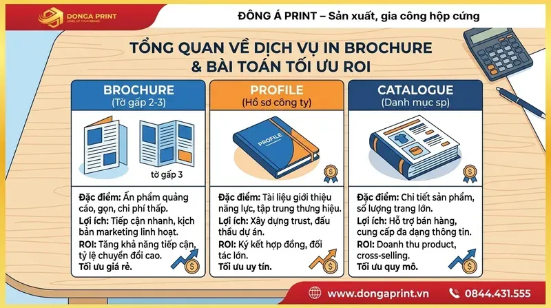 Tổng Quan Về Dịch Vụ In Brochure & Bài Toán Tối Ưu ROI