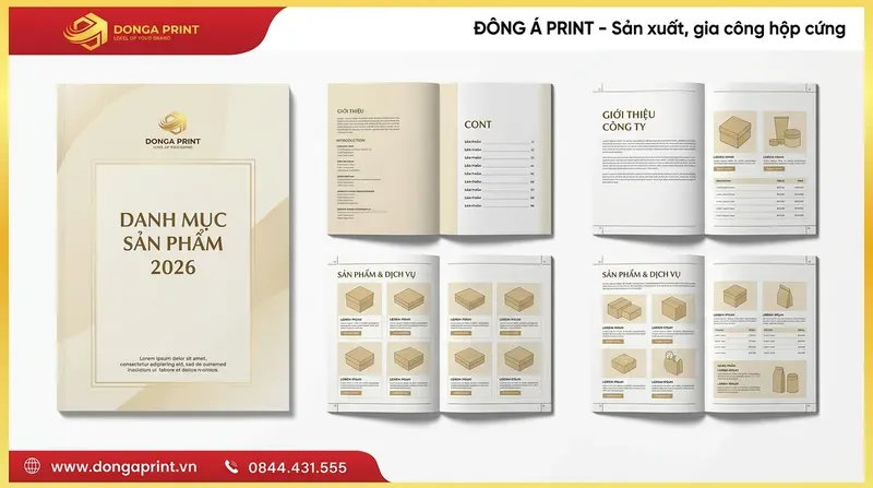 Cấu trúc tiêu chuẩn để có một mẫu catalogue doanh nghiệp chuyên nghiệp