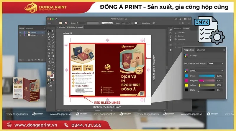 Hướng Dẫn Kỹ Thuật Xuất File Thiết Kế In Brochure Chuẩn Xác
