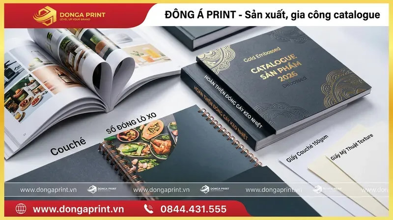Kinh nghiệm in catalogue trọn gói: Lựa chọn giấy in và quy cách gia công