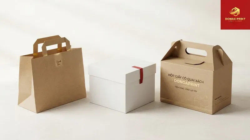In hộp giấy có quai xách là gì và có ưu điểm nào?