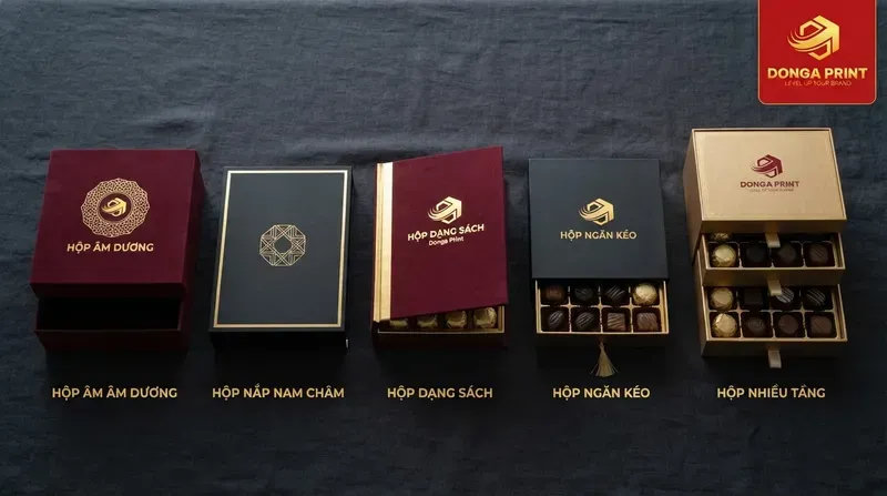 Các kiểu hộp socola phổ biến và cách lựa chọn