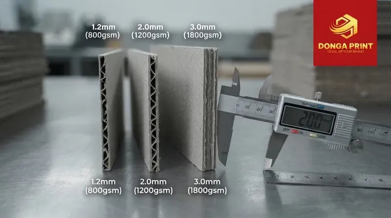 Tiêu chuẩn chọn độ dày cốt carton lạnh theo tải trọng sản phẩm